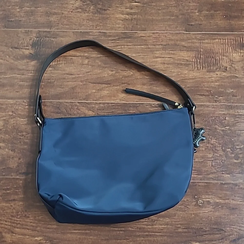 Radley London Navy Shoulder Bag with Black Strap - Women Bags